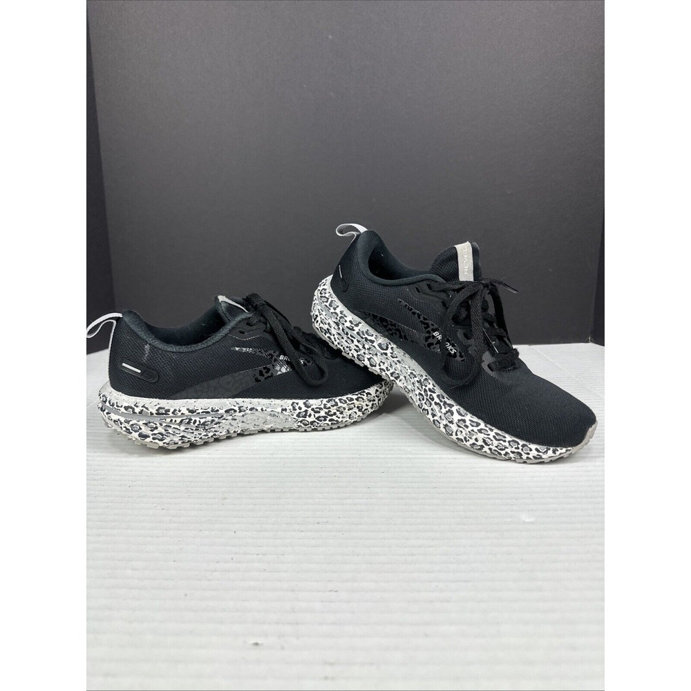 Brooks Black and White Athletic Shoes